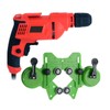 Tile Hole Saw Guide Jig Fixture Adjustable Portable with 2
