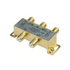 Monoprice Premium 4-Way Coax Cable Splitter - F-Type Screw, for