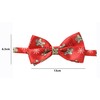Komonee Christmas Bow Tie Red Gingerbread Xmas Colourful Novelty Funny