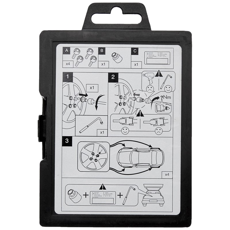 Farad 1-A1C/E Starlock 1CH Code A1C/E Wheel Lock with Fixing
