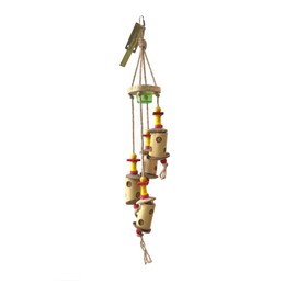 JoJoMonsta Parakeet Toys,Paradise Island Beehive Adventure Handmade Bird Toy Parrot Toy Set