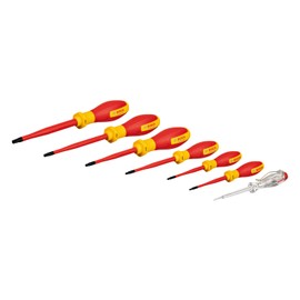 Bosch Professional VDE Screwdriver Set TX (with Single Pole Phase Tester - 7 Pieces)