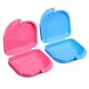 TOVINANNA 2sets Case Plastic Storage Box for Dentures False Container