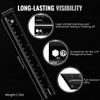 TACRAY Titanium Straight Ruler with Both CM & INCH Linear