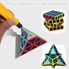 4 Piezas Cubo Mágico, Cubo de Fibra de Carbono, Juego