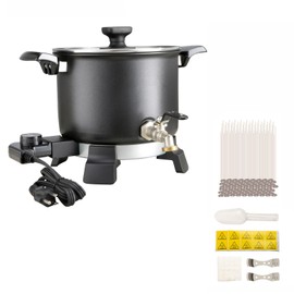 Happybuy 5 Liter Wax Melter for Candle Making, Large Electric Melting Pot with Easy Pour Spout, 4-Level Temperature Control, Easy Clean for Candle, Soap, Cream, Beauty, Bulk Production, Home Use