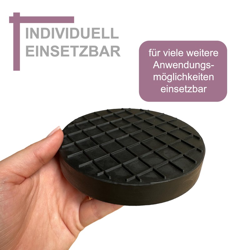 120 x 20 mm Rubber Pad with Waffle Surface for
