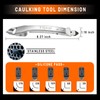 Caulking Tool Kit Stainless Steel Grout Removal Tool,4 in 1
