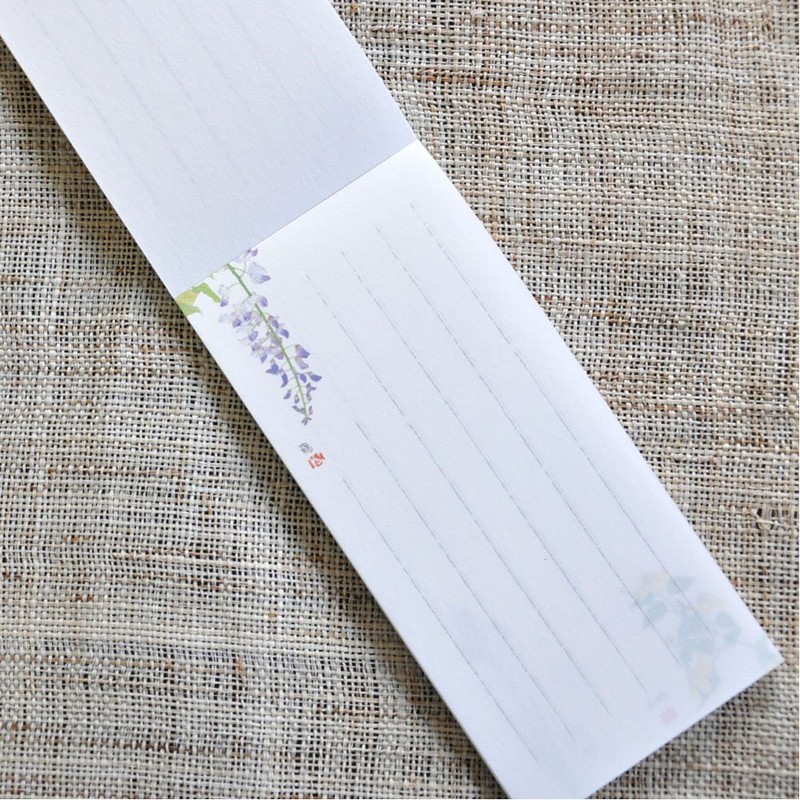 表現社 一筆箋 縦書き 12柄 24枚 美濃和紙 折々の花 十二ヶ月の花 23ー239