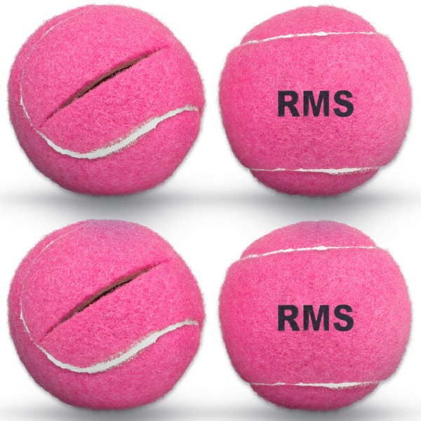 RMS Walker Glide Balls - A Set of 4 Balls with Precut Opening for Easy Installation, Fit Most Walkers (Pink)