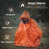 Emergency Rain Poncho, 4 Pack Thermal Blanket Weather Proof Outdoor