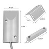 ZONADAH NC Recessed Wired Security Window Door Contact Sensor Alarm