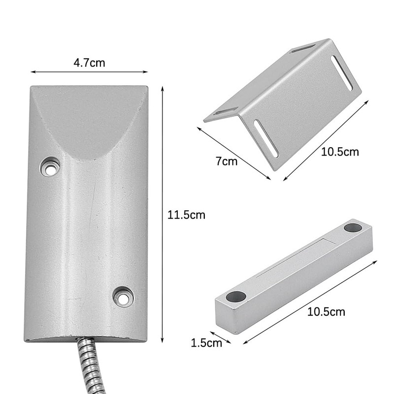 ZONADAH NC Recessed Wired Security Window Door Contact Sensor Alarm
