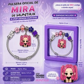 Pulsera K-pop Huntrix Demon Hunters Fiesta Fans