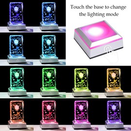 kertari Anniversary Present for Girlfriend, Healing Goods, Women's, Popular [Genuine] K9 Crystal, Rose, Artificial Flower, Light, Birthday, Mother's Day, Retirement, Valentine's Day, Wedding