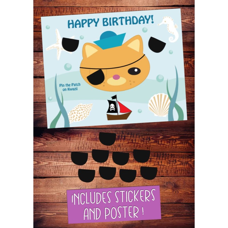 Pin the Patch on Kwazii Party Game