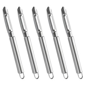 5PCS Potato Peeler, Vegetable Peeler, Orange Citrus Peeler, Ergonomic Non-Slip Handle, Sharp Blade Stainless Steel, Kitchen Vegetable Fruit Carrot Peeler, Multifunctional Good Grip Apple Peeler