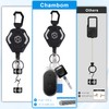 Chambom 2-Pack Retractable Keychain - Heavy Duty Badge Holder, ID