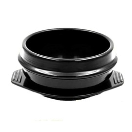 xichengshidai Dolsot Bibimbap Earthenware Stone Bowl, Korean Cooking Soup Ceramic Pot, Donabe Pot for Ttukbaegi and Korean Stew with Tray 800ml­