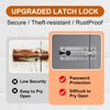 MEINUOKA Slide Bolt Latch for Gate, 4.8" Combination Sliding Lock