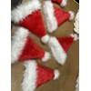 Santa Hat Red White Luxury Cute Party Hat One size