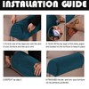 Stretch Armrest Covers Velvet Arm Covers for Chairs Couch Sofa