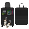 Cozary Auto Rückenlehne Schutz 70x50 cm, Autositz Schutz Rückseite Kinder mit 2 Großen Taschen, Oxford Tuch Verhindern Kick Auto Rücksitz