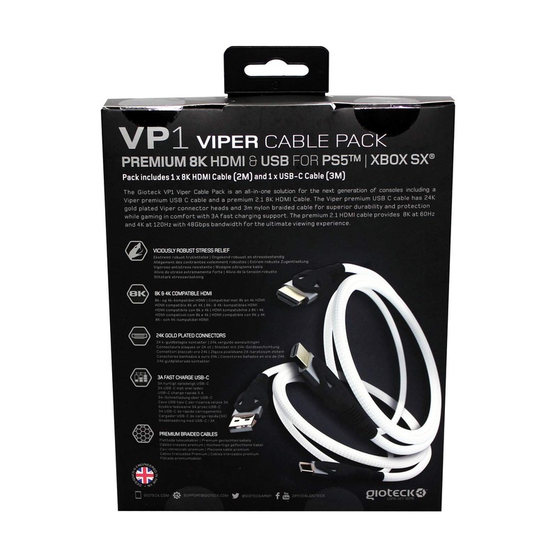 Gioteck PREMIUM VIPER CABLE