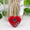 3Pcs Pink Heart Combination Locks, Luggage Locks, Cute Locker Code