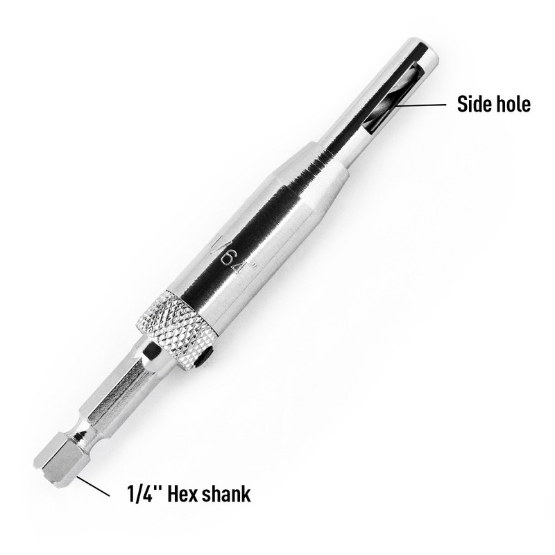 QWORK® 4 Pcs Self Centering Clic Change Door Hinge Drill