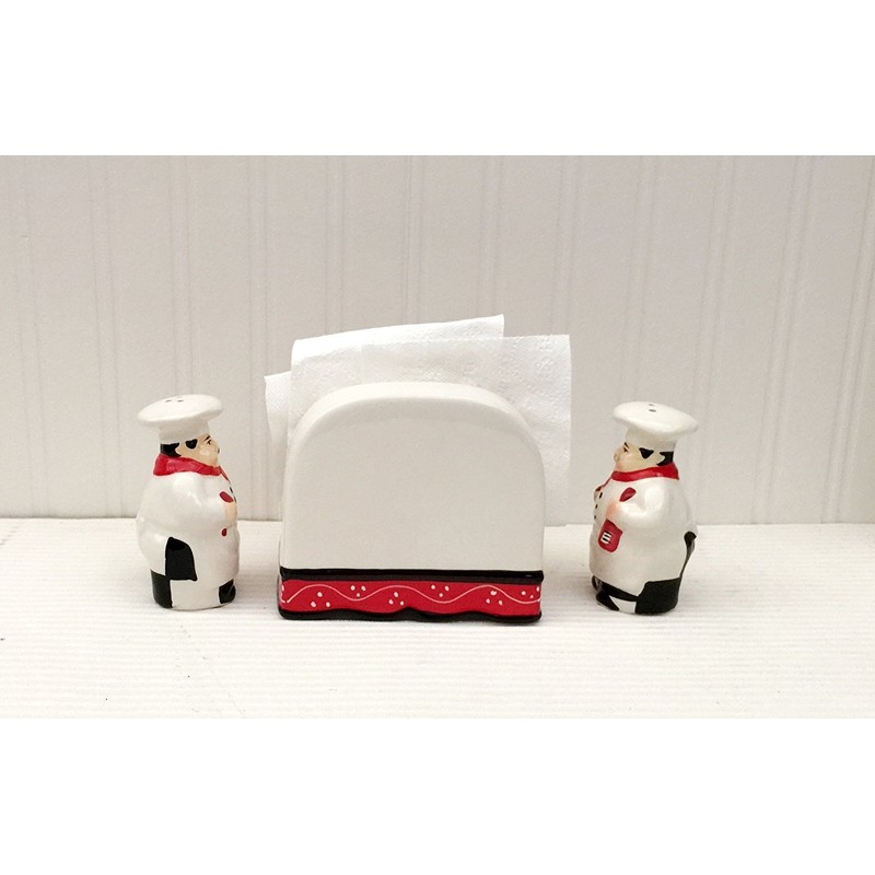 ACK Tuscany Colorful Plump Bistro Chef Hand Painted Ceramic Napkin
