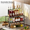 Ipotive Cabinet Shelf,Expandable Adjustable Stackable Kitchen Organizer,for cabinets, Kitchens, countertops,