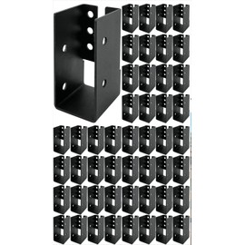 DEVALLEY Concealed Joist Hanger Brackets, Woodwork Concealed-Flange Hanger for 2" x 4”(Actual:1.5" x 3.5“Lumber,U-Shaped Joist Steel Bracket for Wood Fence,Porch,Swing,Handrails(24Pack