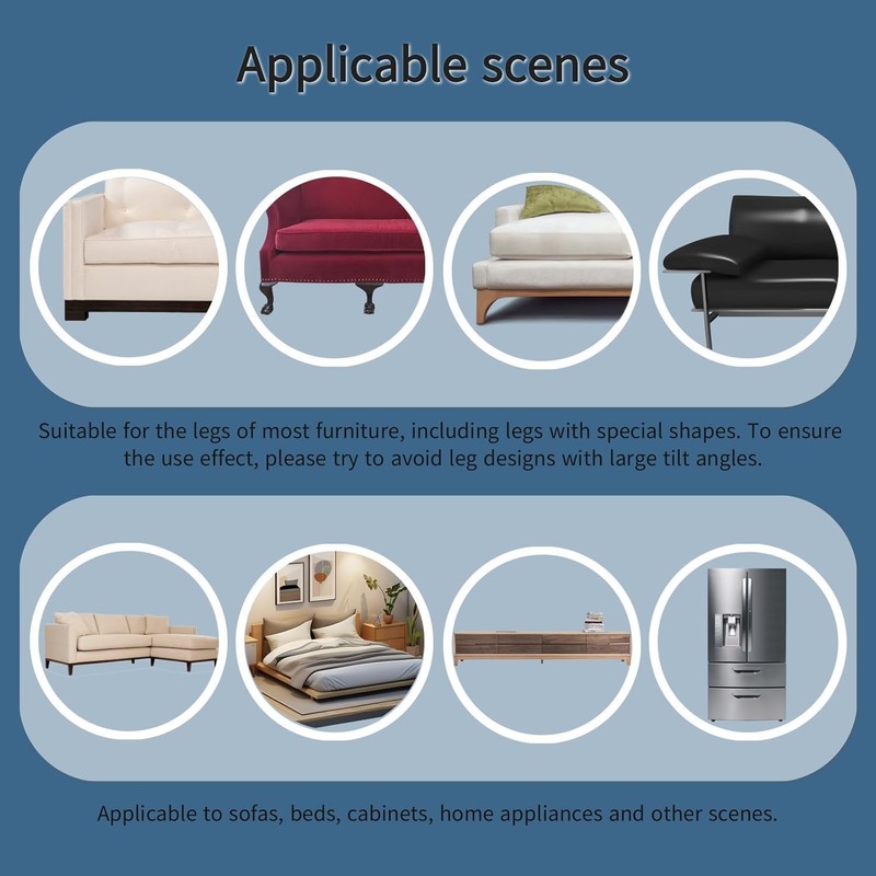 Under Sofa Blocker for Pets, 3 Inch Cuttable PVC Under