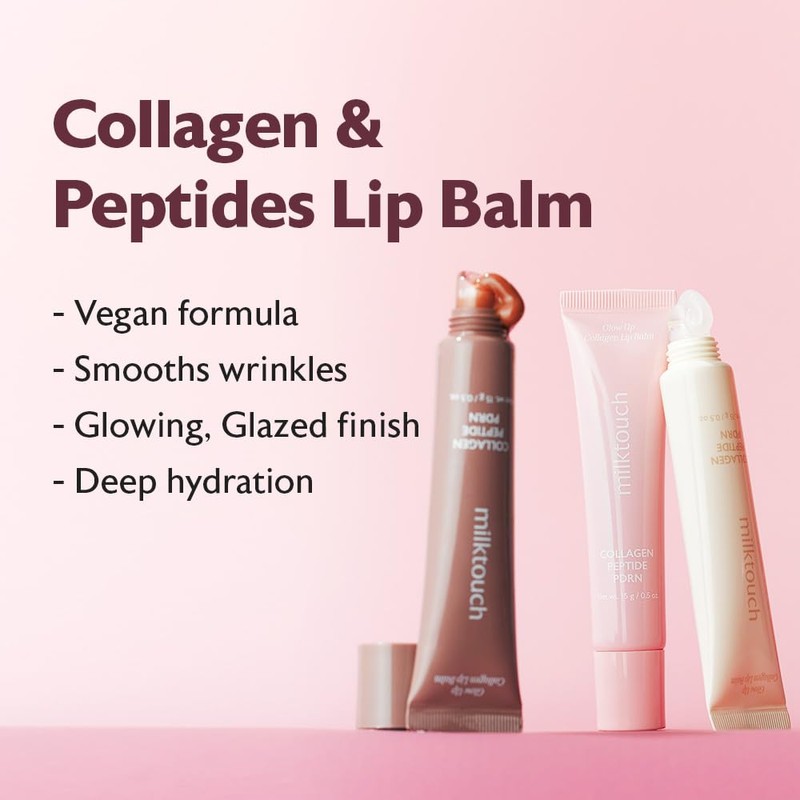 milktouch Vegan Glow Up Collagen Lip Balm–Hydrating Lip Care with