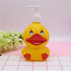 Hyever Deer Duck Cute Cartoon Animal Hand Soap Pump Lotion, Hand Soap, Shampoo, Shower Gel Dispenser, Suitable for Bathrooms, Kitchen Countertops, Bathroom Accessories (Yellow Duck)