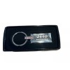 JEEP PATRIOT Jeweled Rectangular Silver Key Ring PINK Jewels NEW