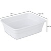 Sterilite 8 Quart Dishpan, White, 12-Pack,Classic White