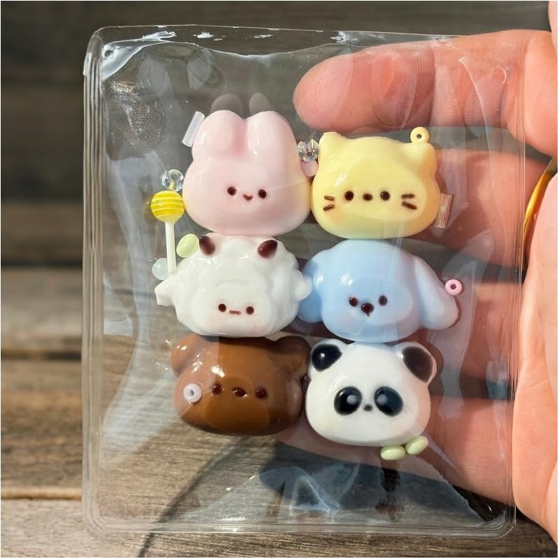 2 PCS Animal Silicone Squishy Molds for DIY taba, Kawaii