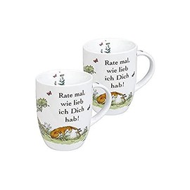 Könitz 11 5 103 9781 'Rate mal wie lieb ich Dich hab' ['Guess How Much I Love You'] Mugs (Set of 2)