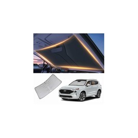 Windshield Sun Shade for Hyundai Santa Fe Front Window Shades Cover for 2010-2025 Santa Fe Windshield Sun Visor Protector Car Accessories