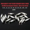 Hilitchi 100pcs 250V 0.5A to 15A Fast Blow Ceramic Fuses