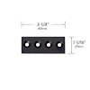 skysen Black Sliding Barn Door Hardware Track Connector