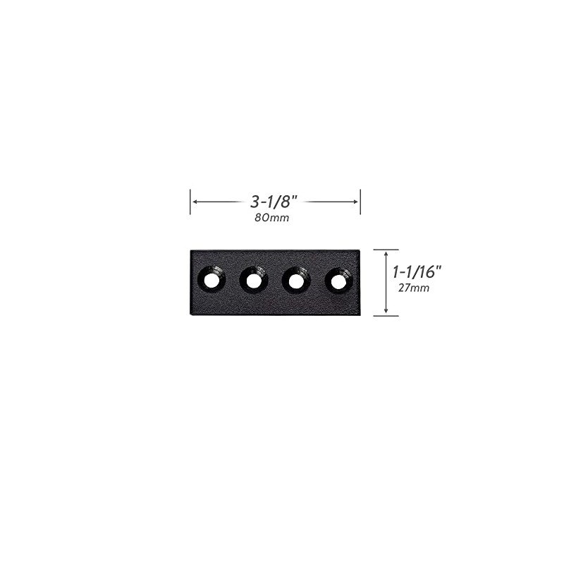 skysen Black Sliding Barn Door Hardware Track Connector