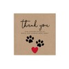 Thank you card from pets, dogs, cats, thank you for