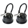 MEETOOT 2pcs 1/3HP-250W Refrigerator Thermal Overload Protector Compressor Replacement Part
