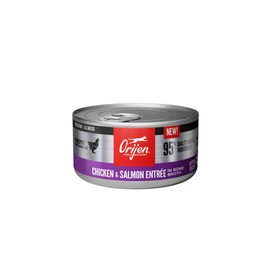 ORIJEN Premium Pate Wet Kitten Cat Food in Bone Broth Chicken & Salmon Entrée 3oz Cans (24 Count)