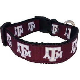 Collegiate Dog Collar (Small, Texas A&M Aggies)