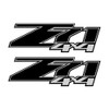 Z71 4x4 Black Decals - F - 1500 2500 HD