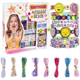 DIY Crafts Gifts for Girls Beading Kits,Friendship Bracelet Making Kit,Charm Jewelry Making Supplies with Letter Beads,Christmas Easter Birthday Gift for Girls Ages 4 5 6 7 8 9 10 Year Old